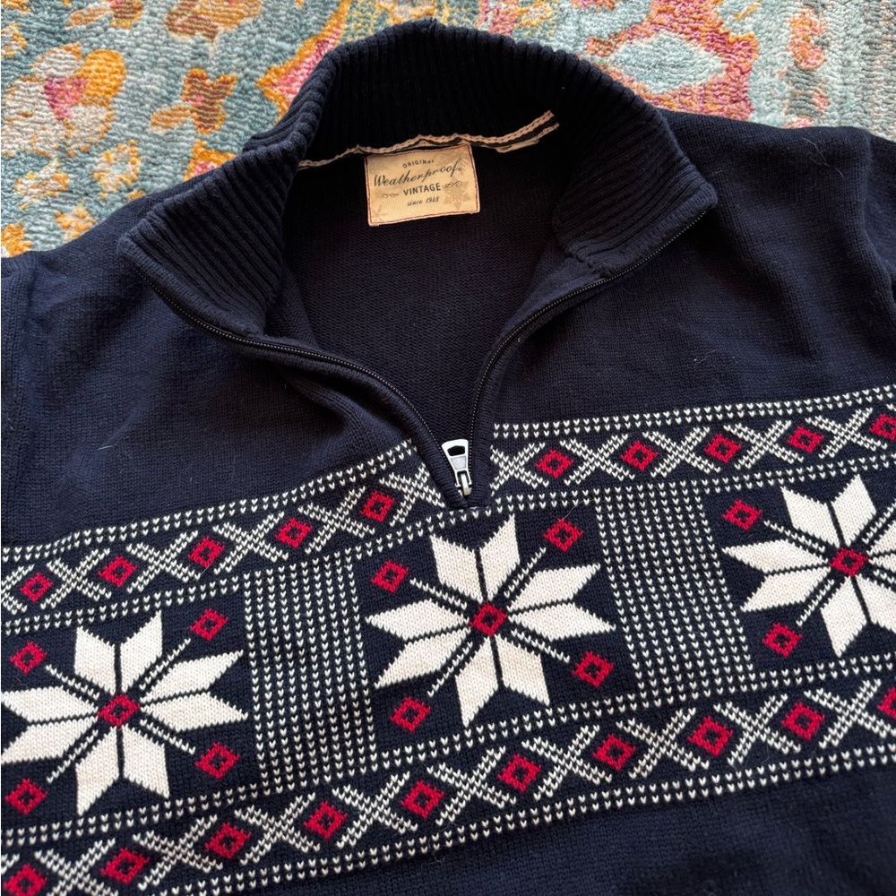 ORIGINAL WEATHERPROOF VINTAGe XXL OVERSIZED CHRISTMAS SWEATER